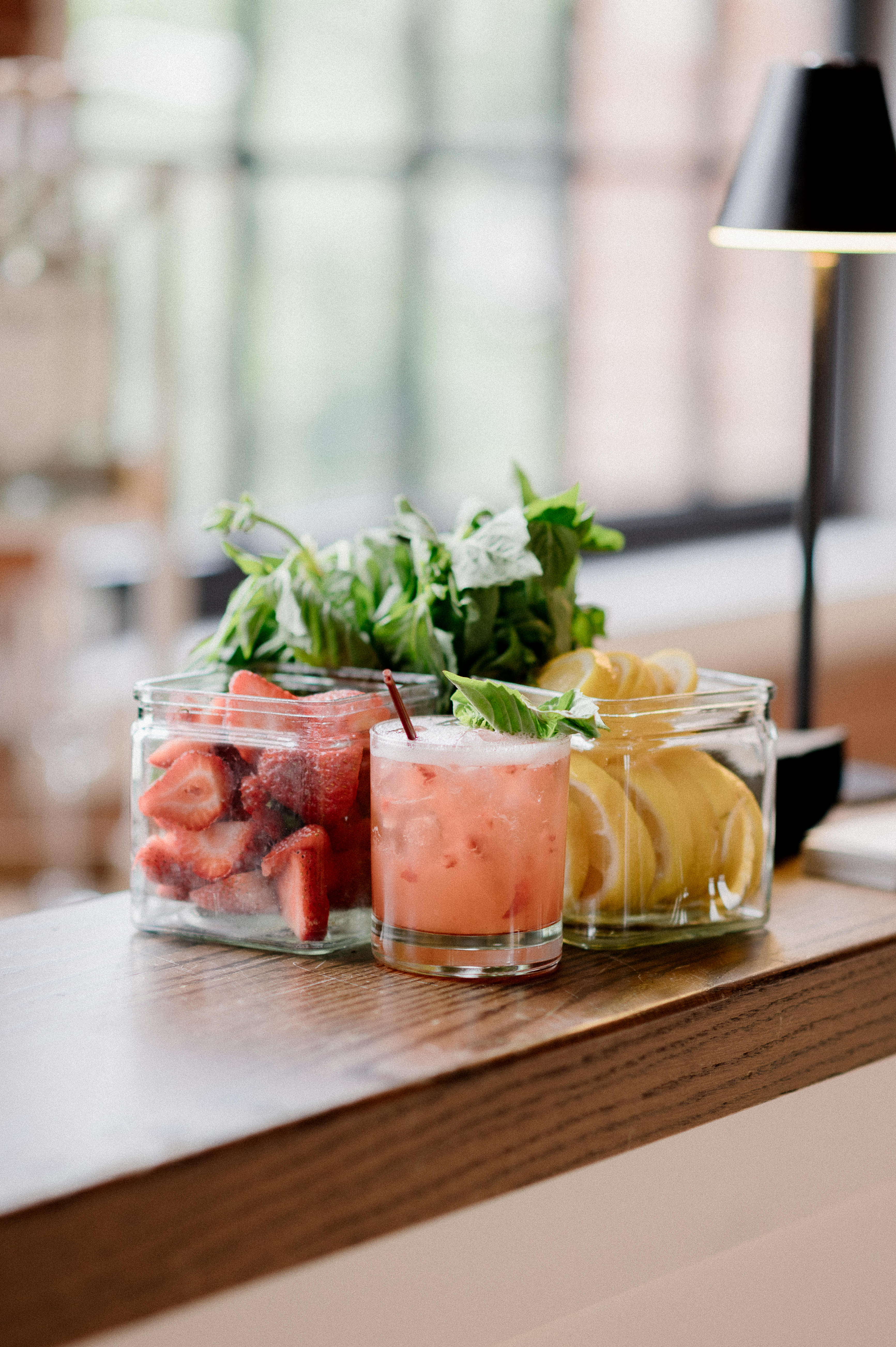 Craft cocktails with fresh ingredients